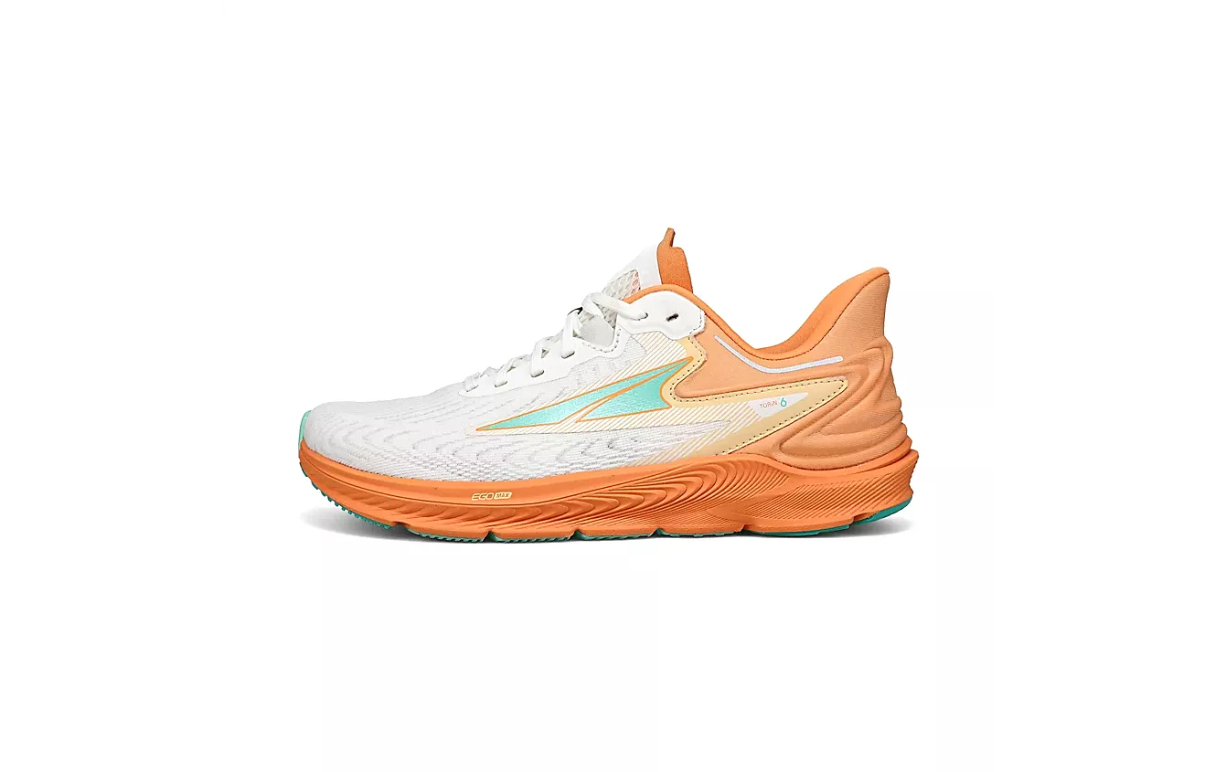 ALTRA Torin 6 Women's Running Shoes - White/Orange.