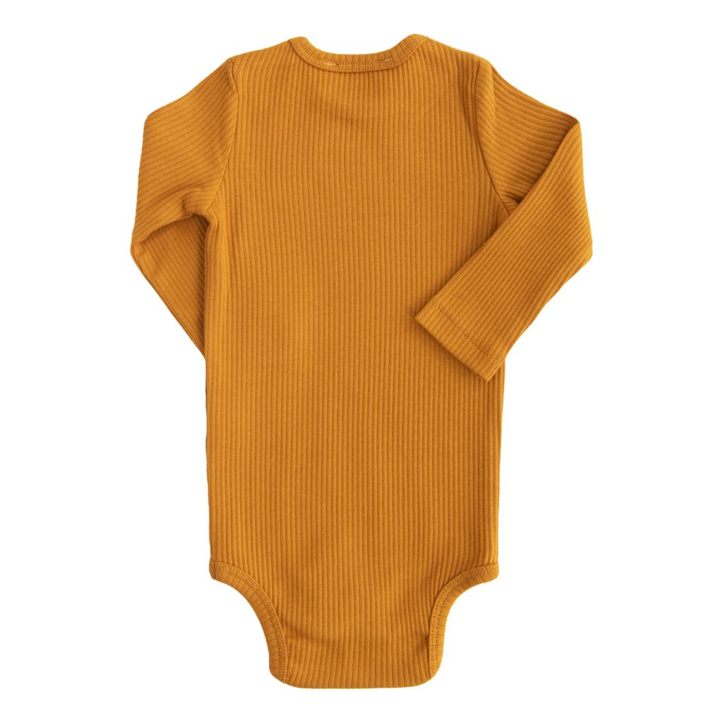 Amber Orange Modal LS Bodysuit