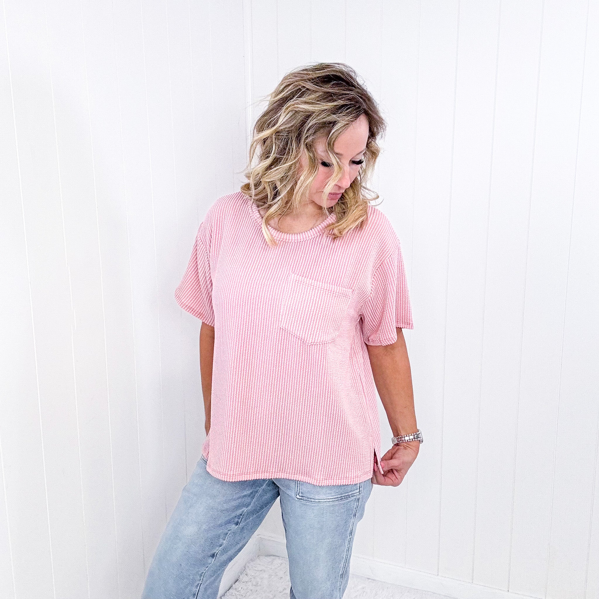 Andree Ribbed Textured Tunic in 3 Colors