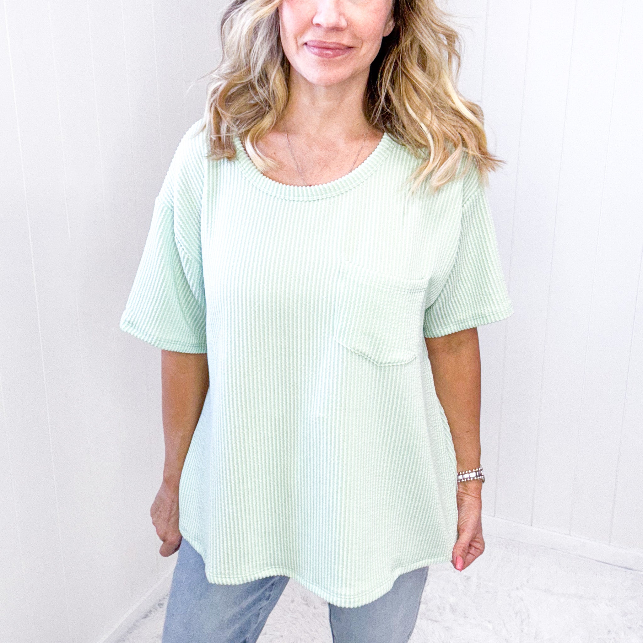 Andree Ribbed Textured Tunic in 3 Colors