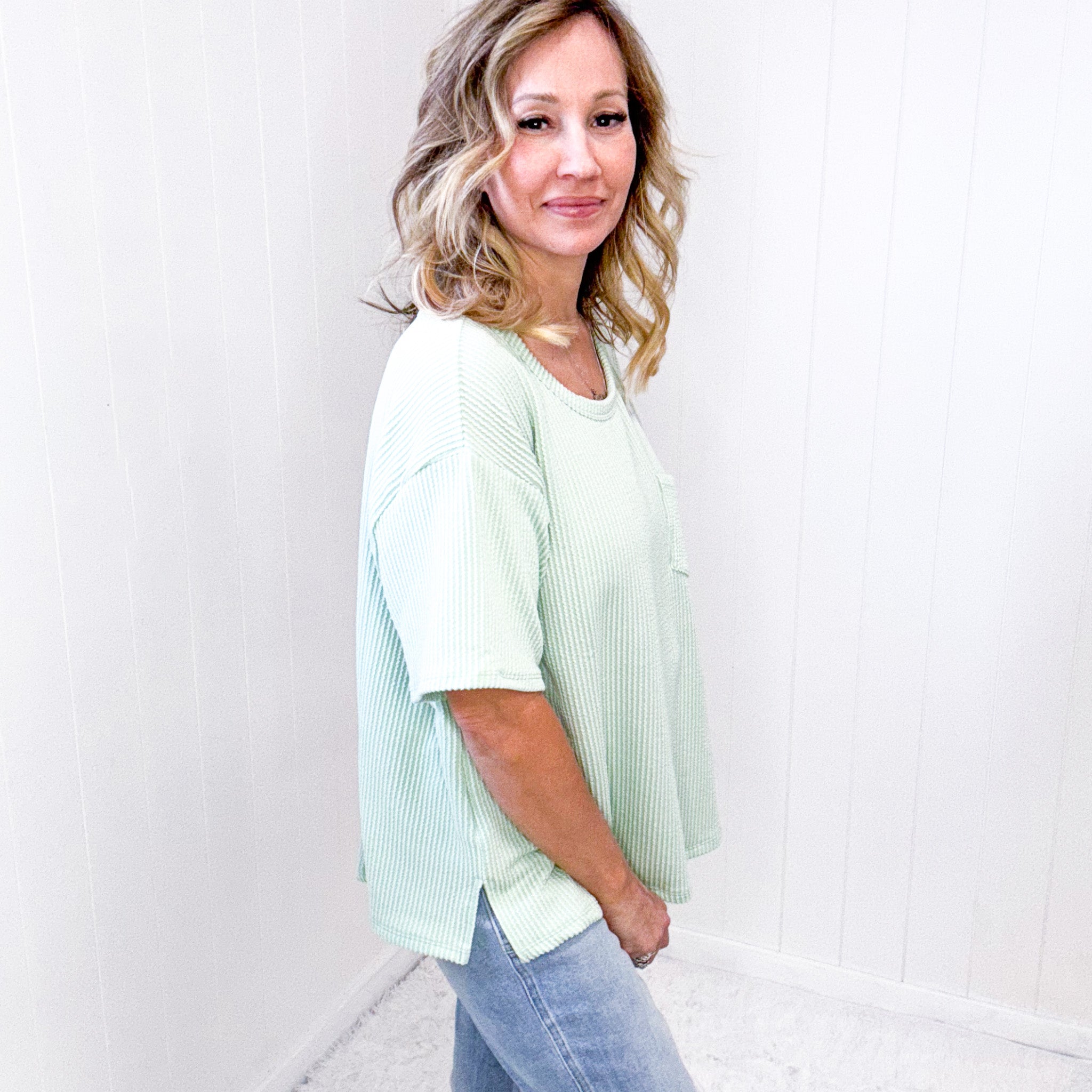 Andree Ribbed Textured Tunic in 3 Colors