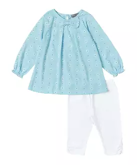 Aqua Daisy Tunic Set - Best Deals Online