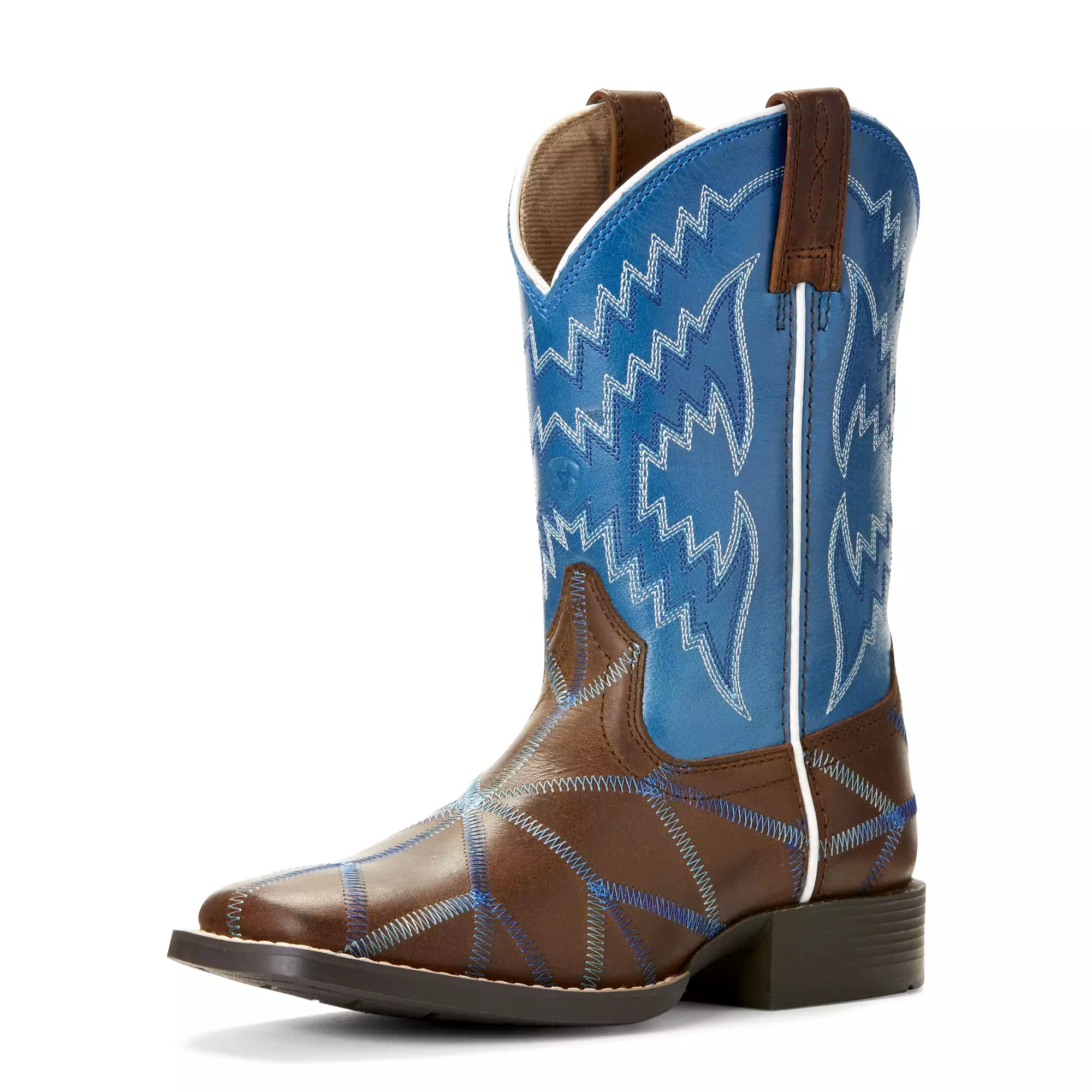 Ariat Brown & Blue Western Boots for Kids