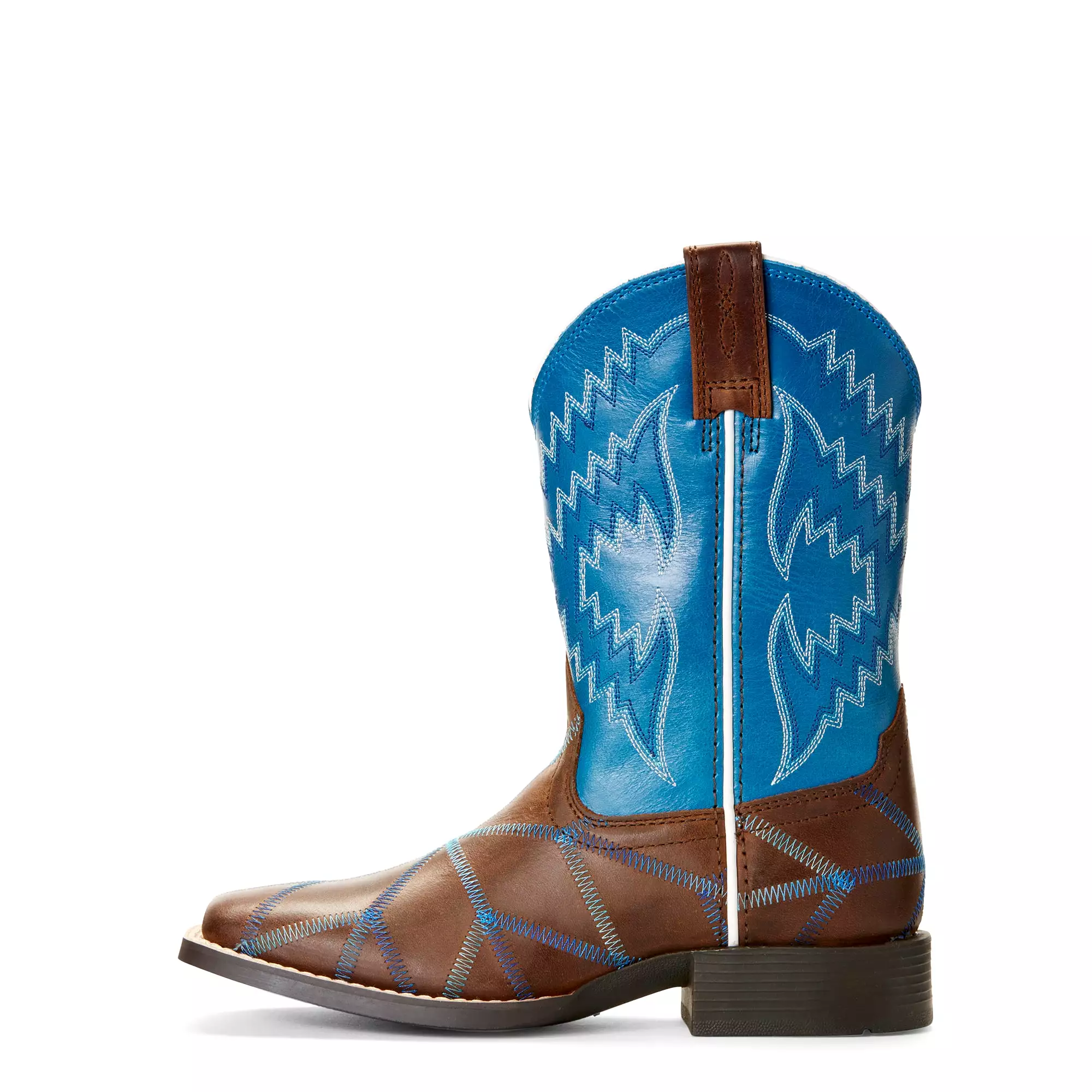 Ariat Brown & Blue Western Boots for Kids