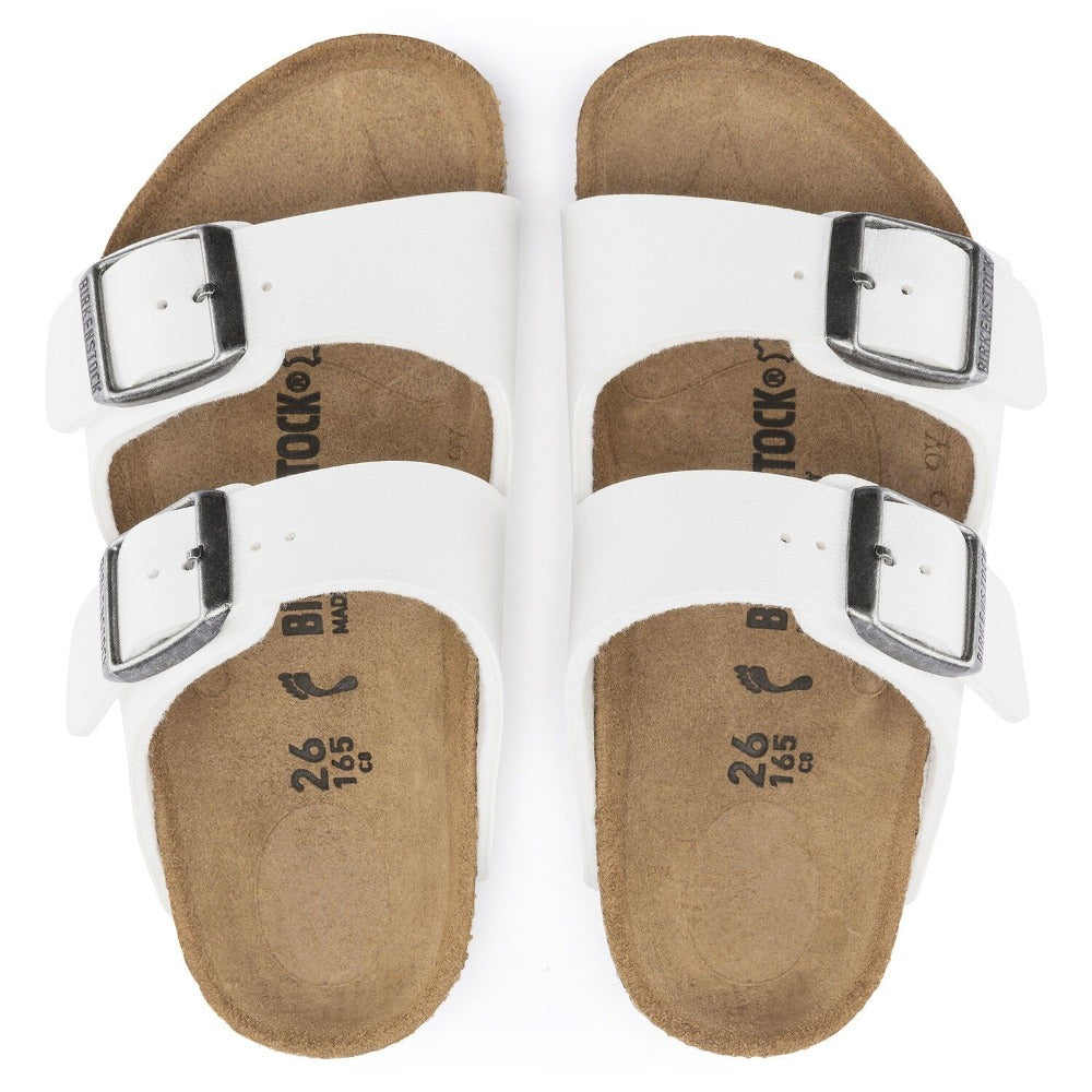 Arizona Kids - White Birko-Flor sandals