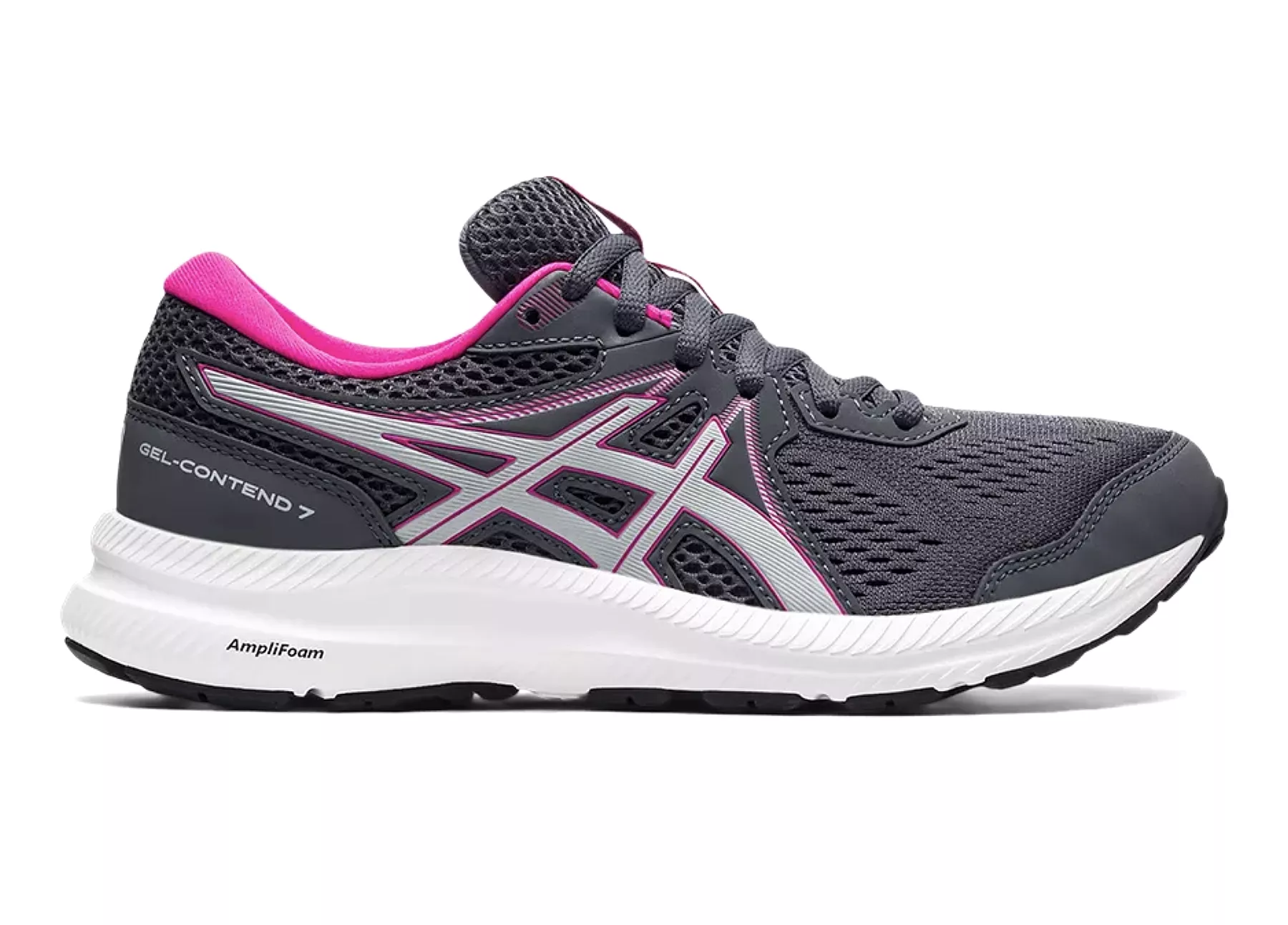 Asics Women's Gel-Contend 7 Running Shoes in Black/Grey (Style 1012A911-025)