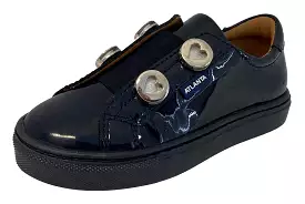 Atlanta Mocassin Navy Heart Sneaker for Girls