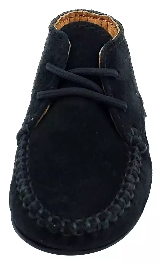 Atlanta Mocassin - Suede Booties for Girls and Boys - Black