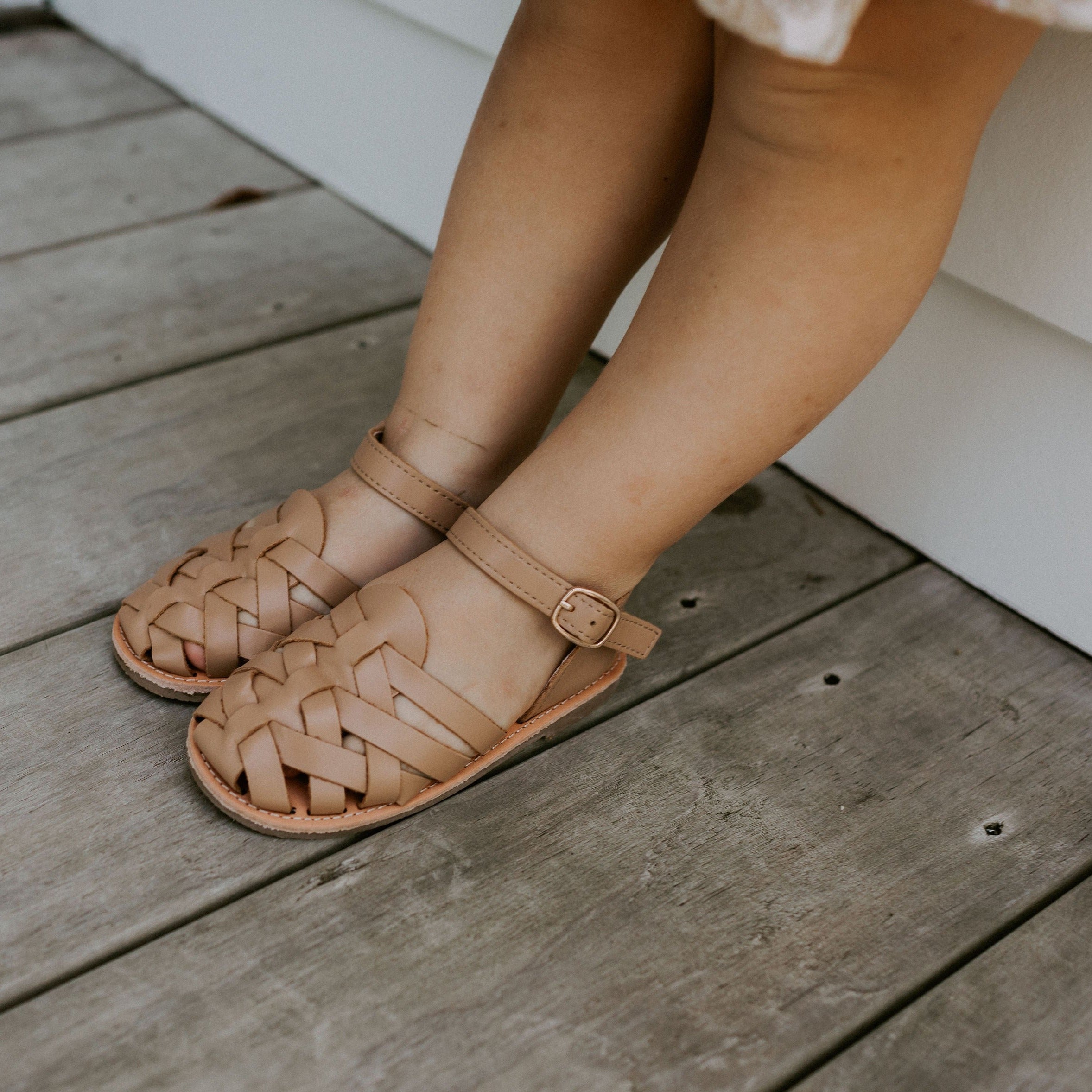 Baby and Kids Sandals - Eleanor in Tan.