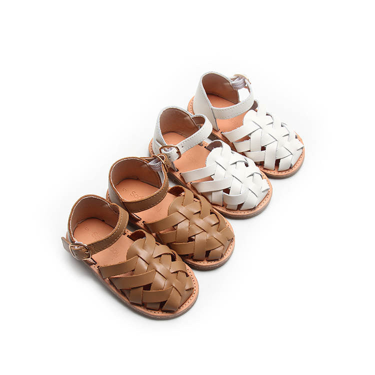 Baby and Kids Sandals - Eleanor in Tan.