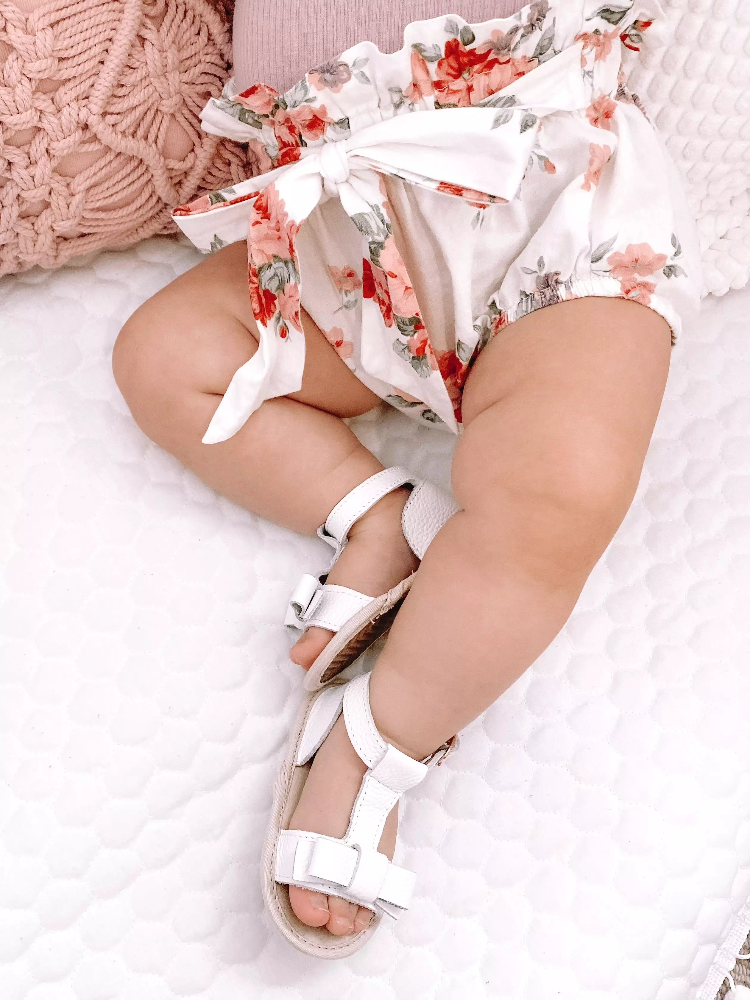 Baby and Kids White Summer Sandals - Maggie