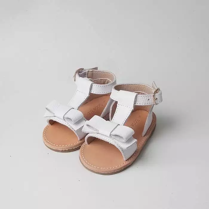 Baby and Kids White Summer Sandals - Maggie