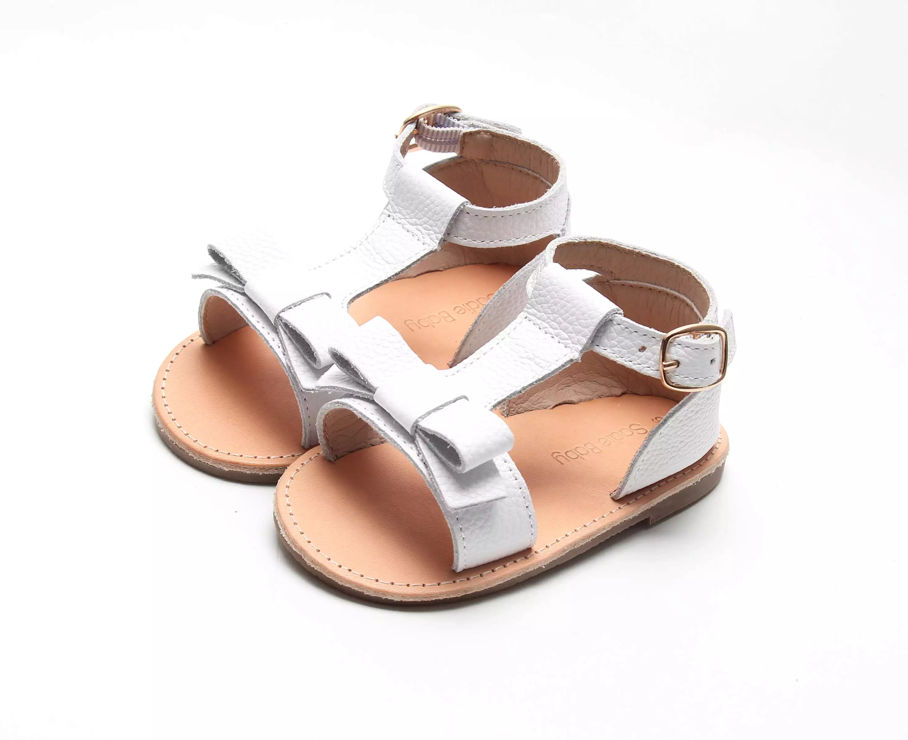 Baby and Kids White Summer Sandals - Maggie