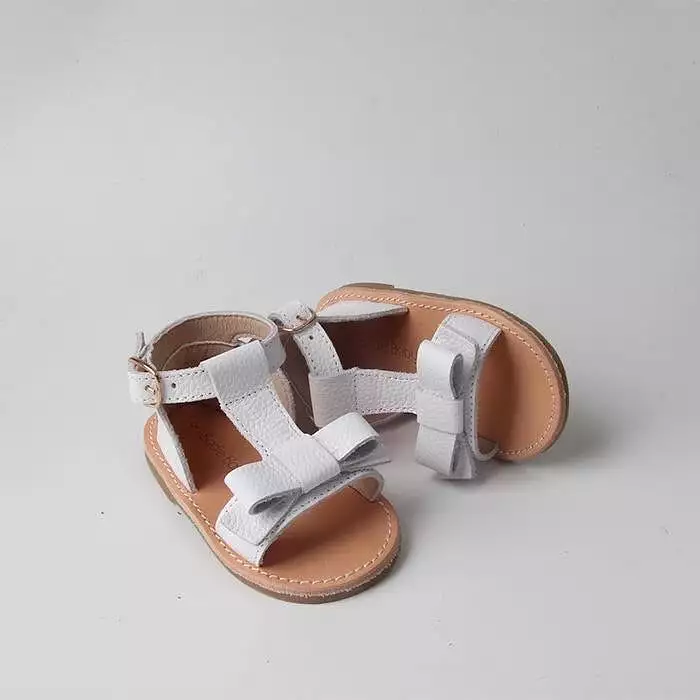 Baby and Kids White Summer Sandals - Maggie