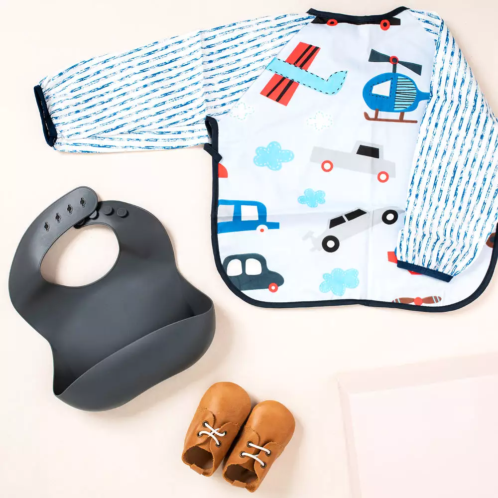 Baby Boy Gift Set - Little Boy Blue Boots & Bibs Bundle