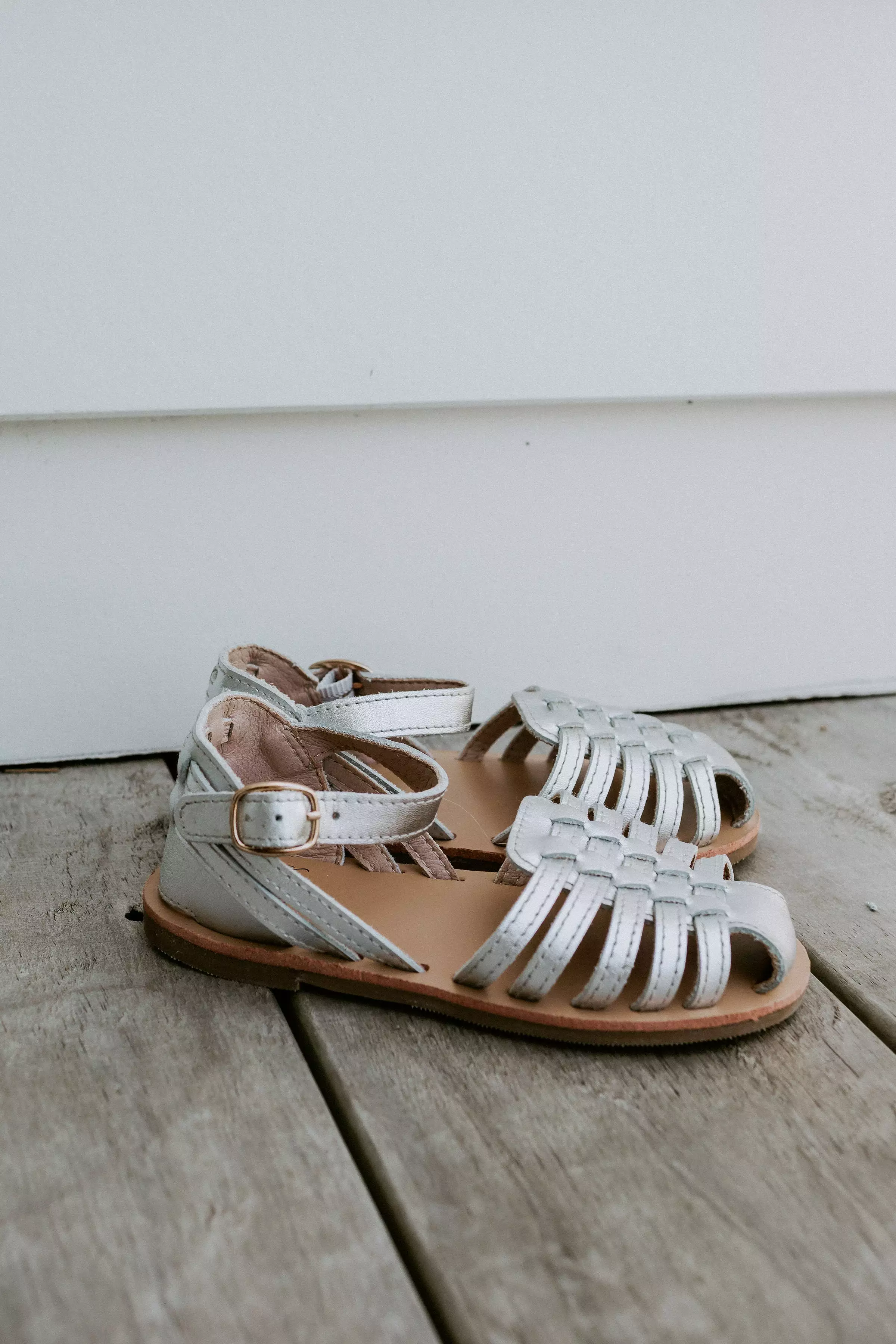 Baby, toddler, and girls summer sandals - Harper in silver