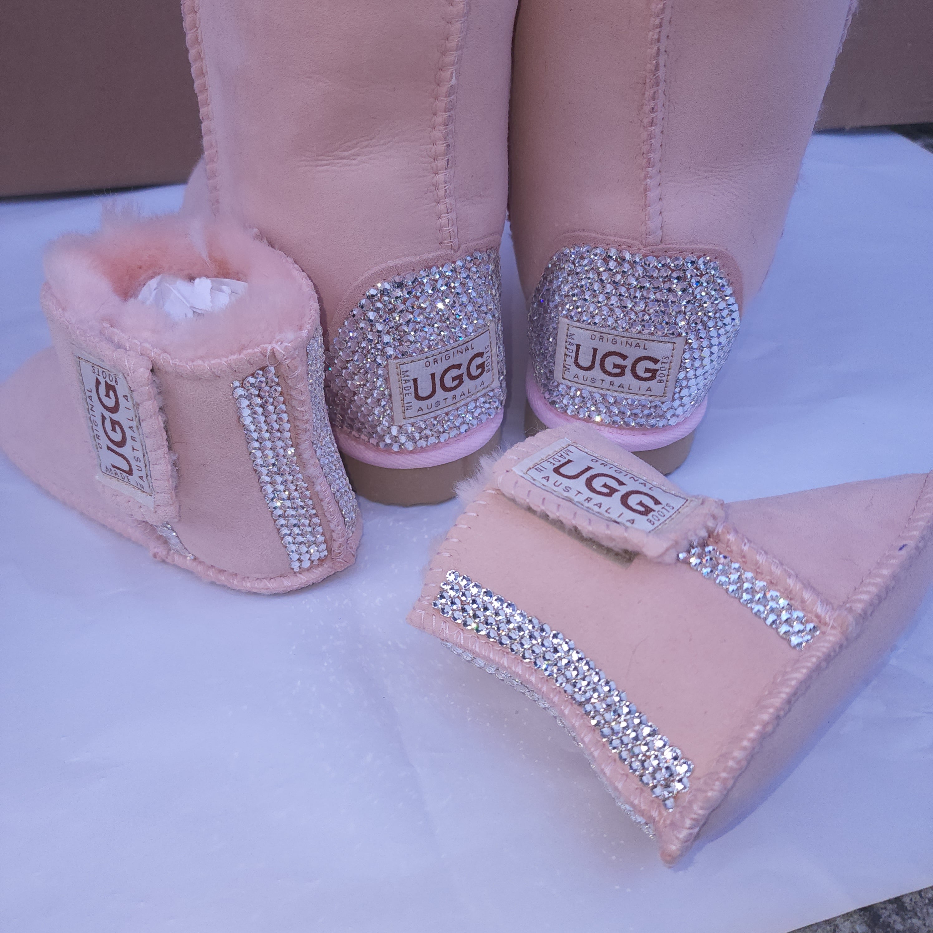 Baby Ugg Boots with Velcro Closure