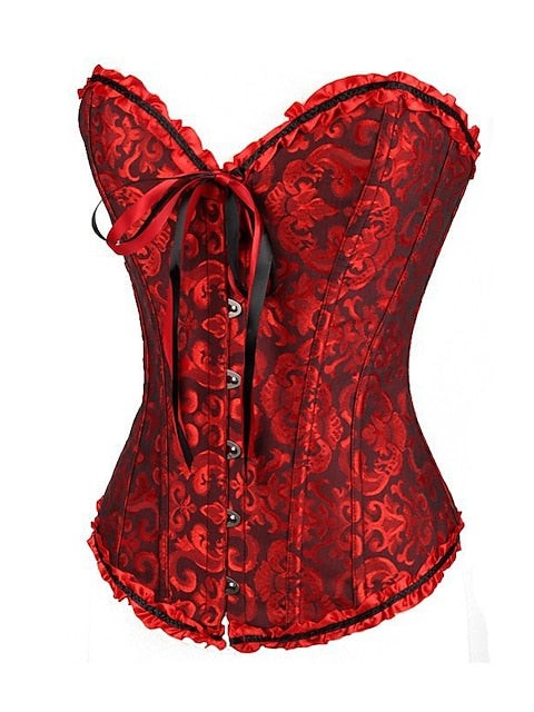 Bavarian Overbust Corset with Tummy Control and Push-Up Effect – Elegant Design