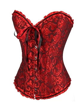 Bavarian Overbust Corset with Tummy Control and Push-Up Effect – Elegant Design