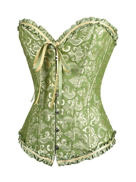 Bavarian Overbust Corset with Tummy Control and Push-Up Effect – Elegant Design