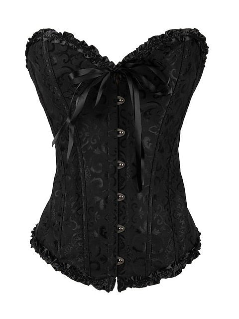 Bavarian Overbust Corset with Tummy Control and Push-Up Effect – Elegant Design