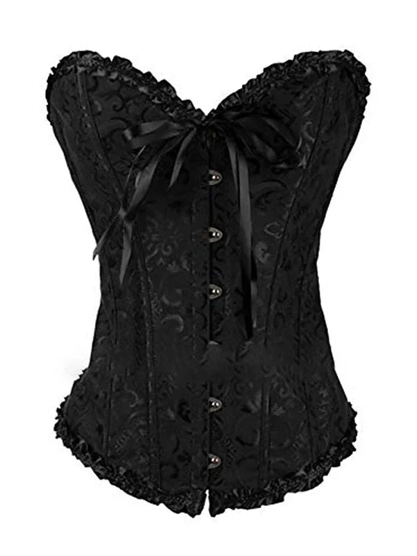 Bavarian Overbust Corset with Tummy Control and Push-Up Effect – Elegant Design