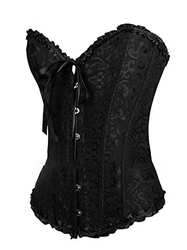 Bavarian Overbust Corset with Tummy Control and Push-Up Effect – Elegant Design