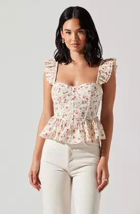 Baylin Floral Peplum Top - Buy Online at Affordable Price