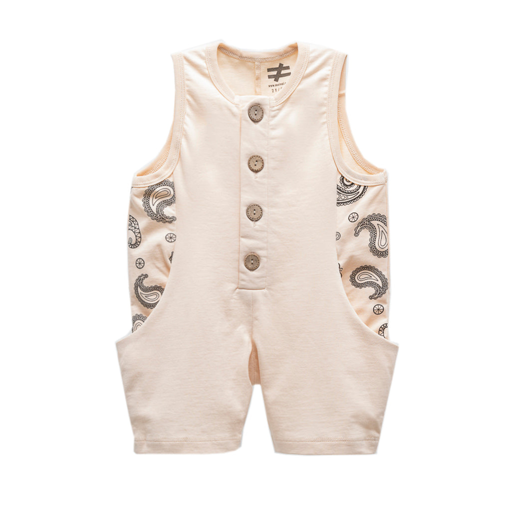 Beige Paisley Pattern Bodysuit