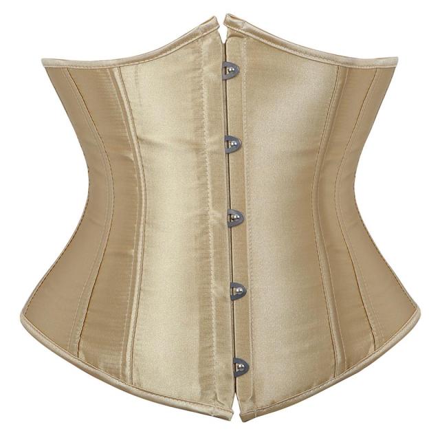 Beige Satin Corset Drag