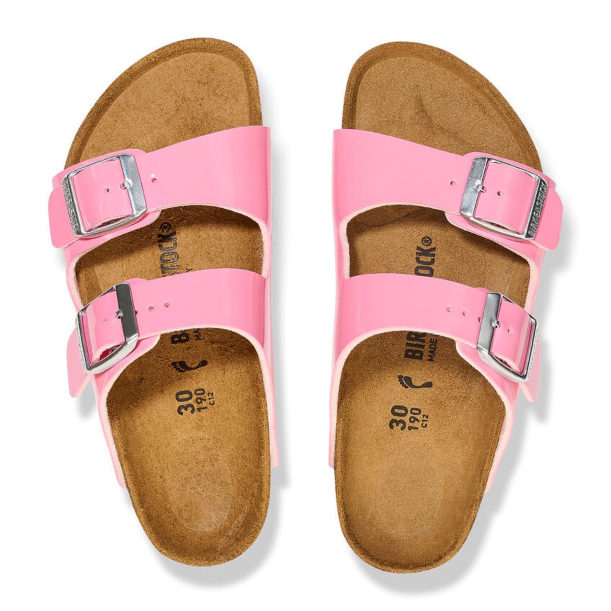 Birkenstock Girls Arizona Patent Candy Pink - Buy Online Now