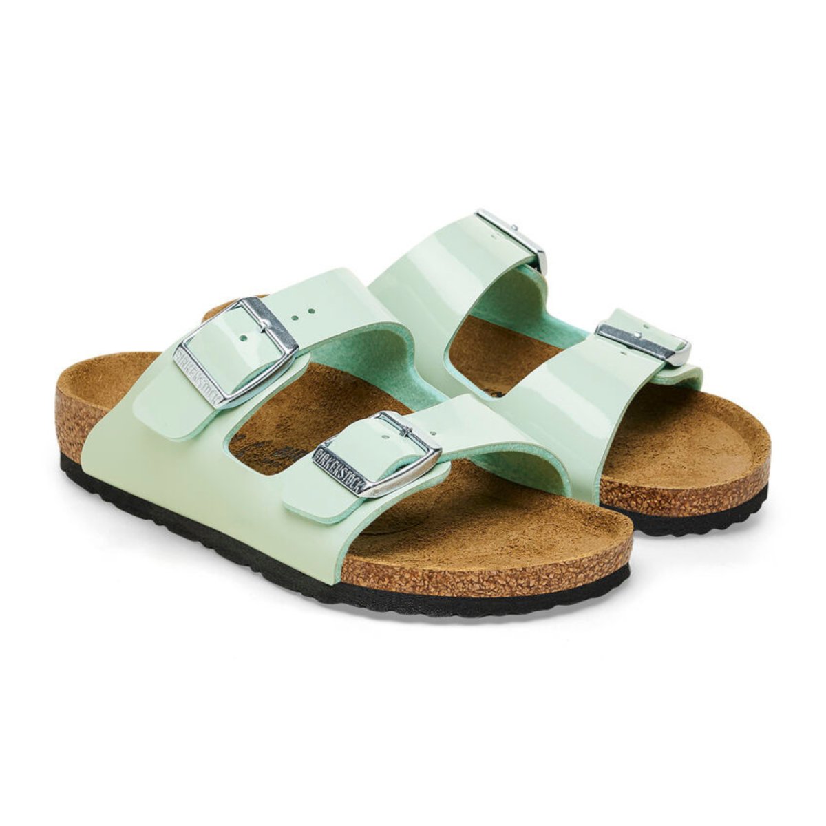 Birkenstock Girls Arizona Patent Surf Green - Shop Now!