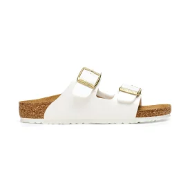 Birkenstock Girls Arizona Patent White Sandals