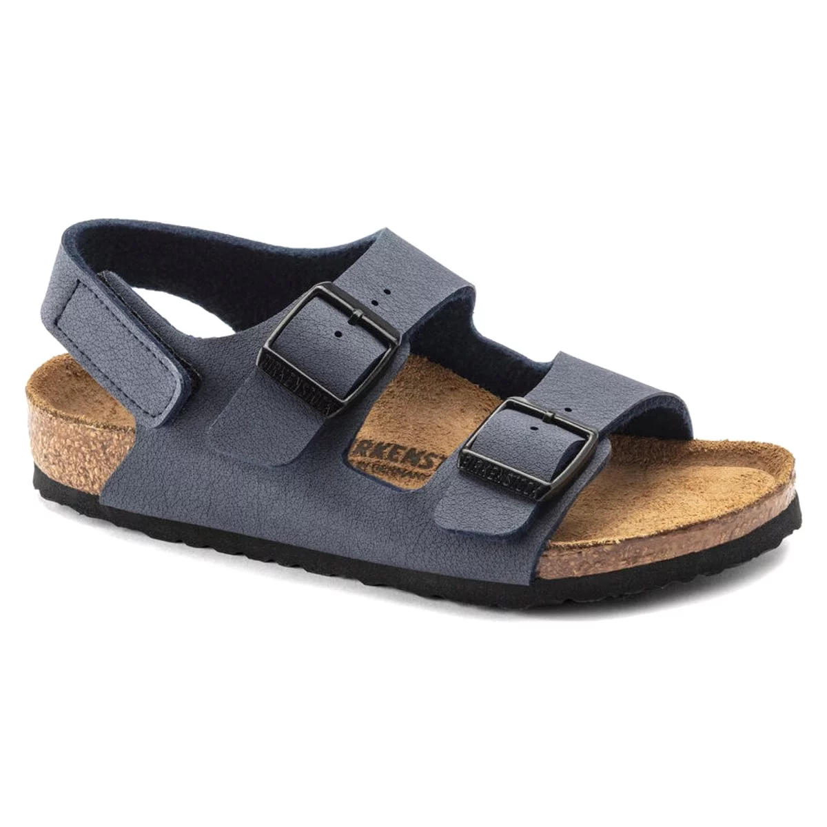 Birkenstock Milano Navy Canvas Boys' Hook & Loop