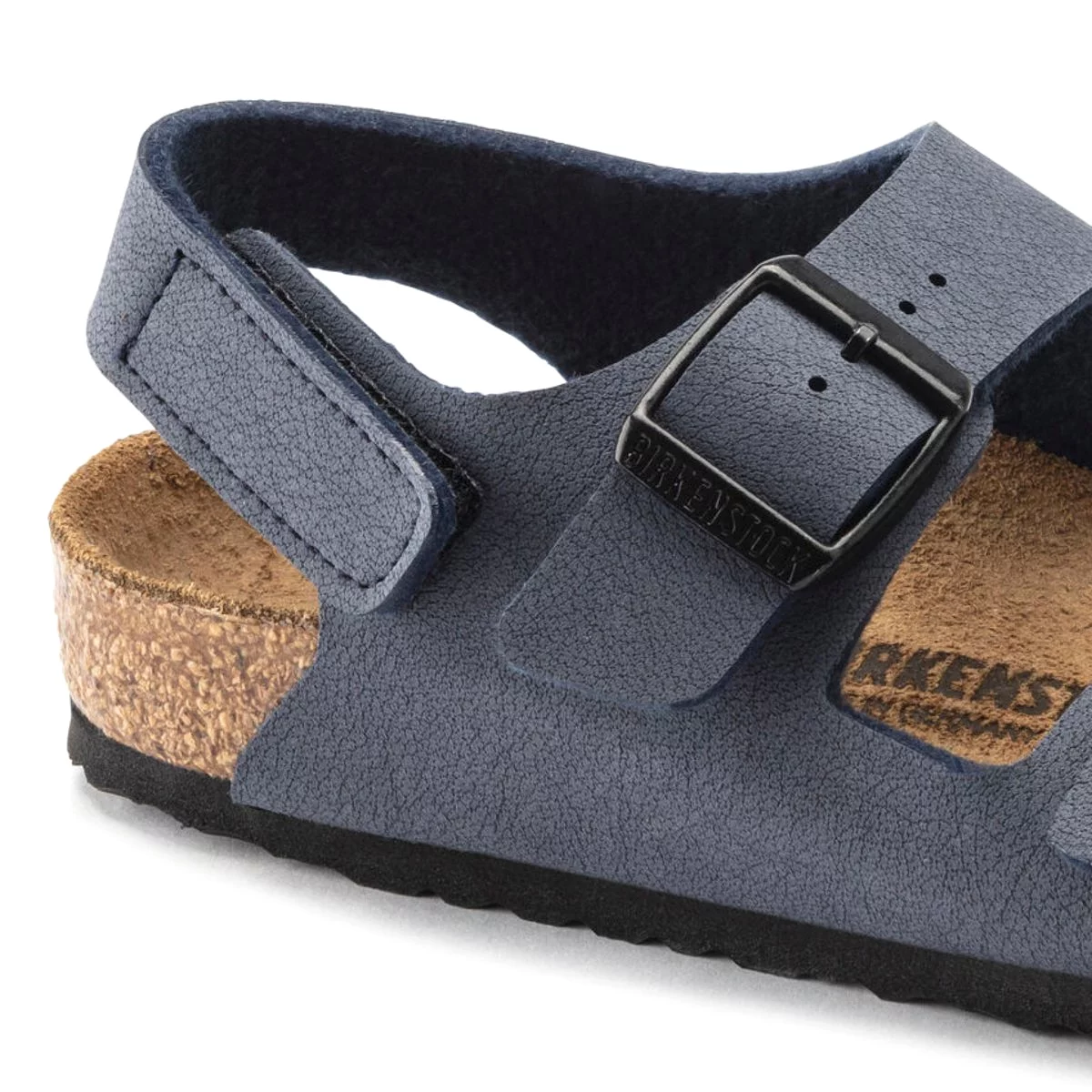 Birkenstock Milano Navy Canvas Boys' Hook & Loop