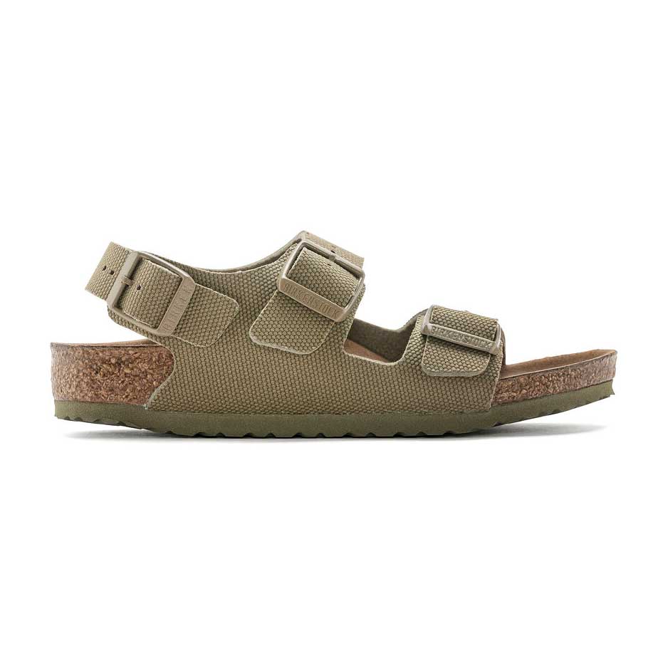 Birkenstock Milano Vegan Khaki Canvas - Boy's