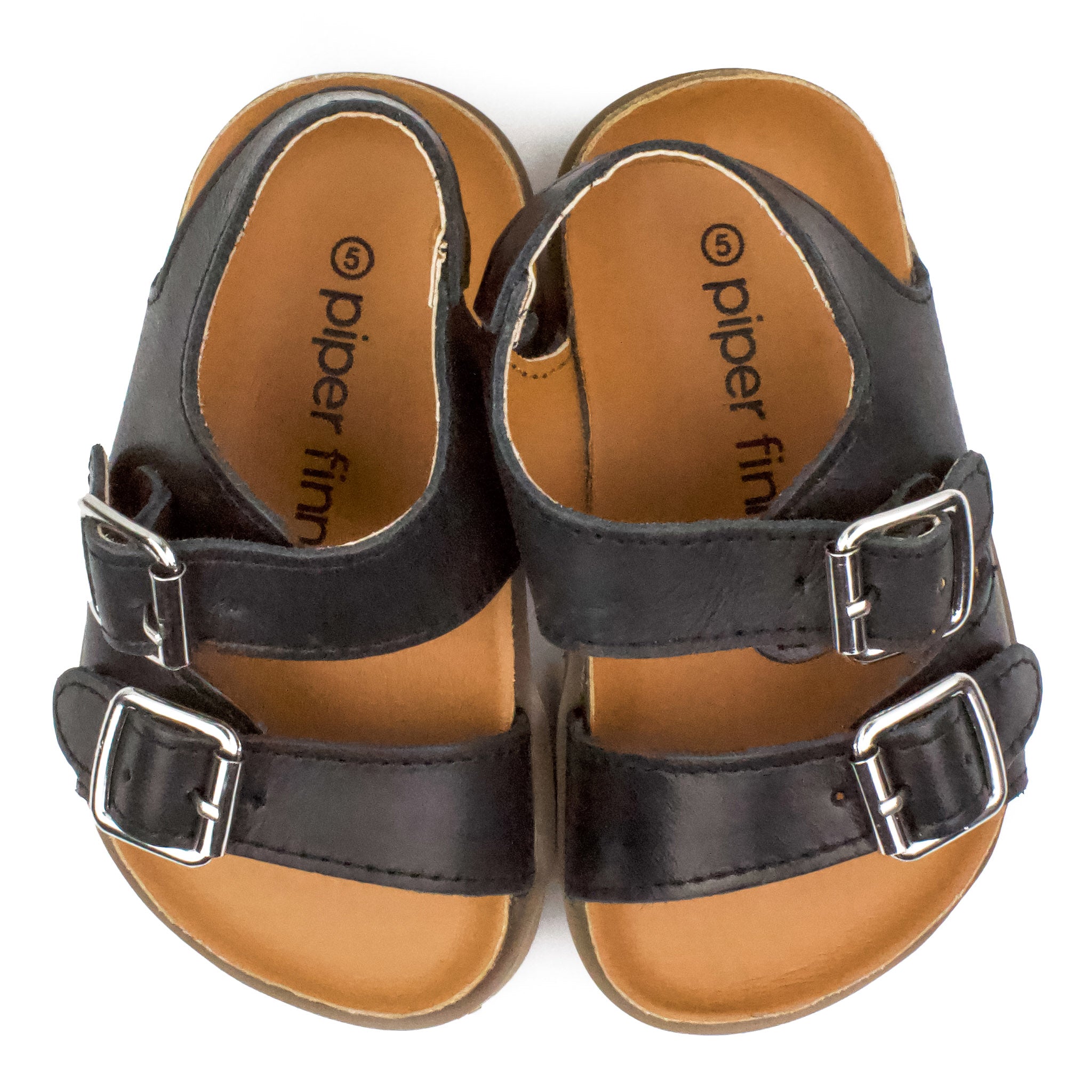 Black Buckle Sandal