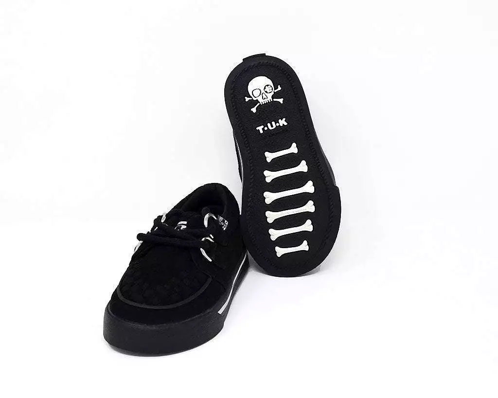 Black Creeper Toddler Sneaker with 2 Rings