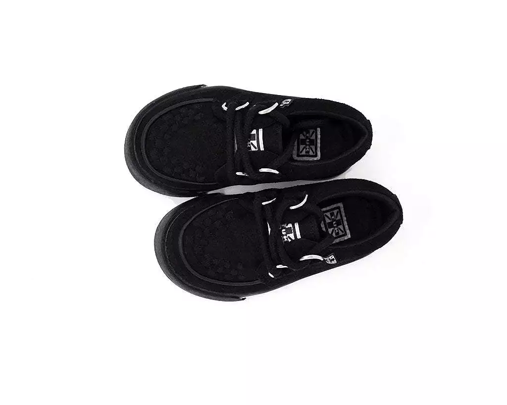 Black Creeper Toddler Sneaker with 2 Rings