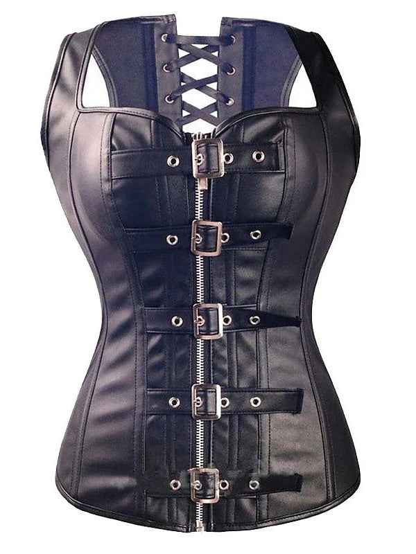 Black Lace-Up Corset for Halloween & Evening Events | Seductive Style | High-Quality