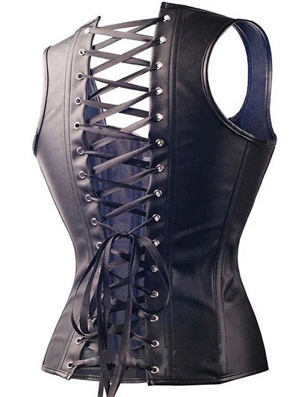 Black Lace-Up Corset for Halloween & Evening Events | Seductive Style | High-Quality