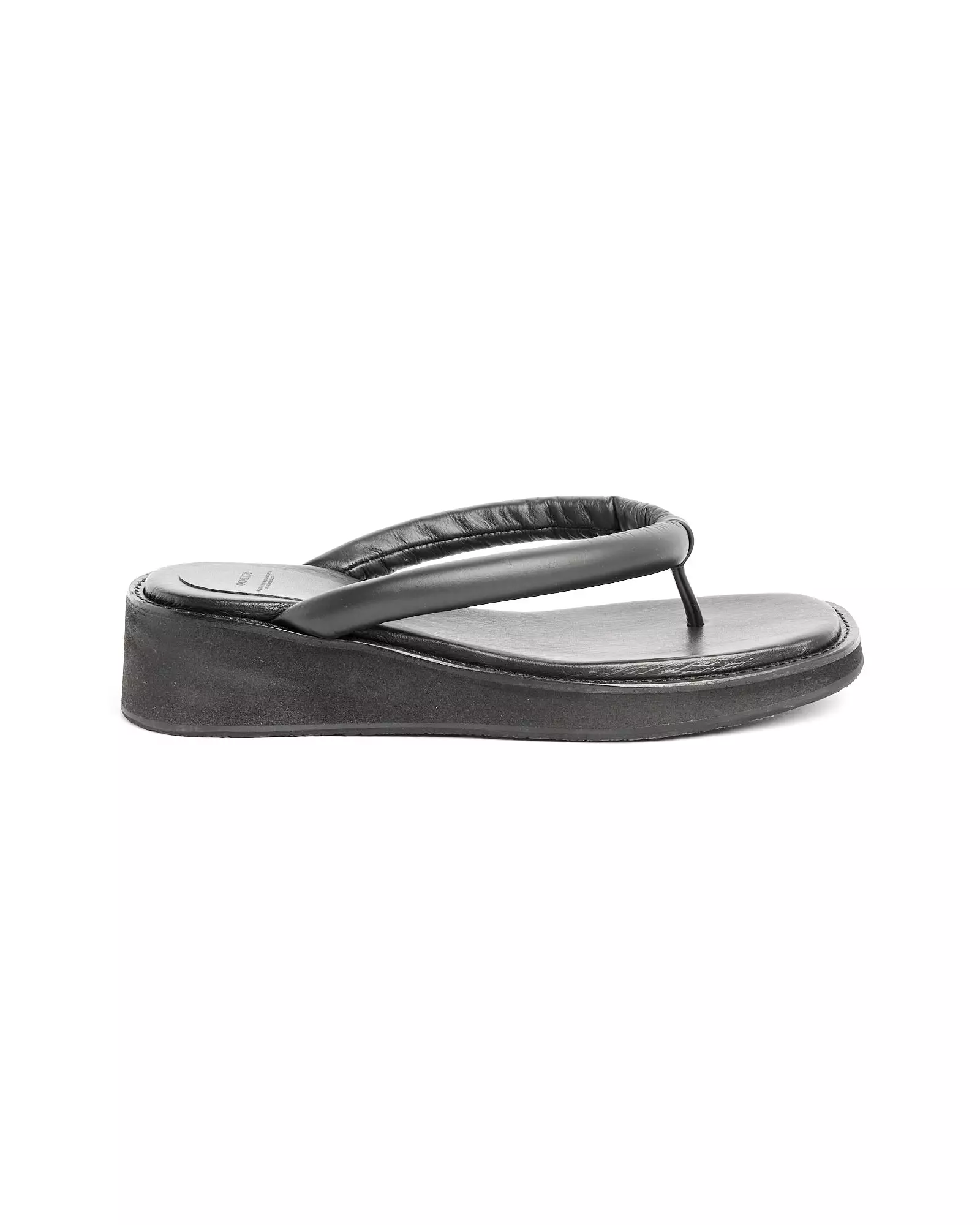 Black Padded Strap Flip Flop