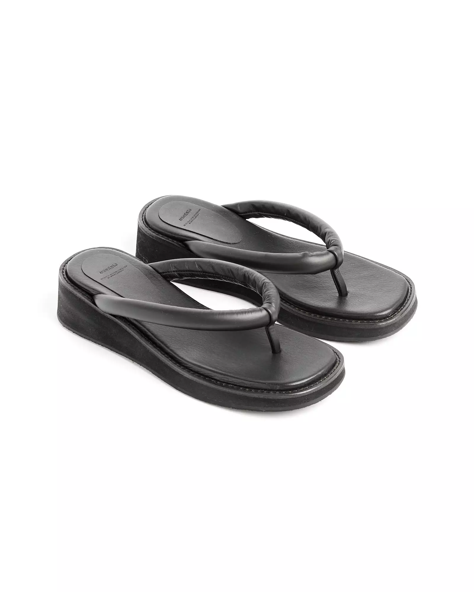 Black Padded Strap Flip Flop