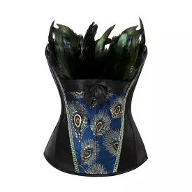 Black Peacock Corset Drags