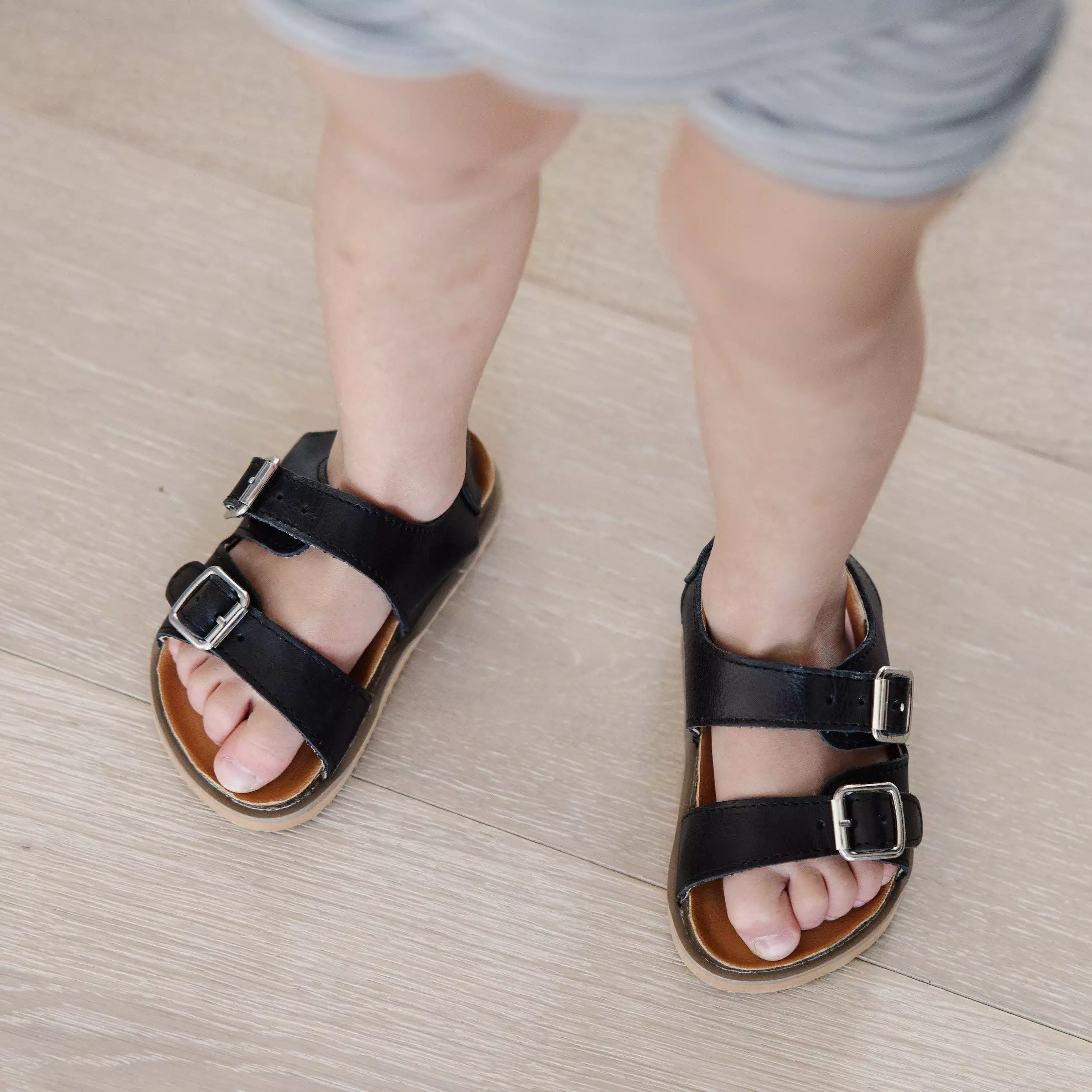 Black Sandal with Buckle