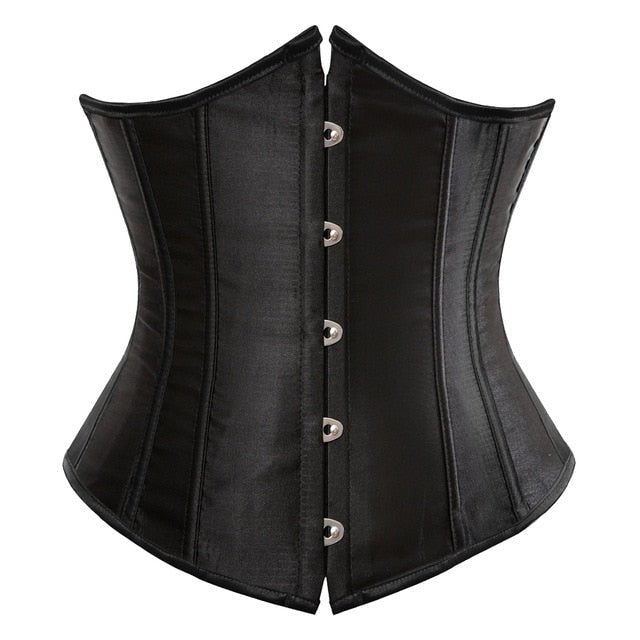 Black Satin Corset Drag