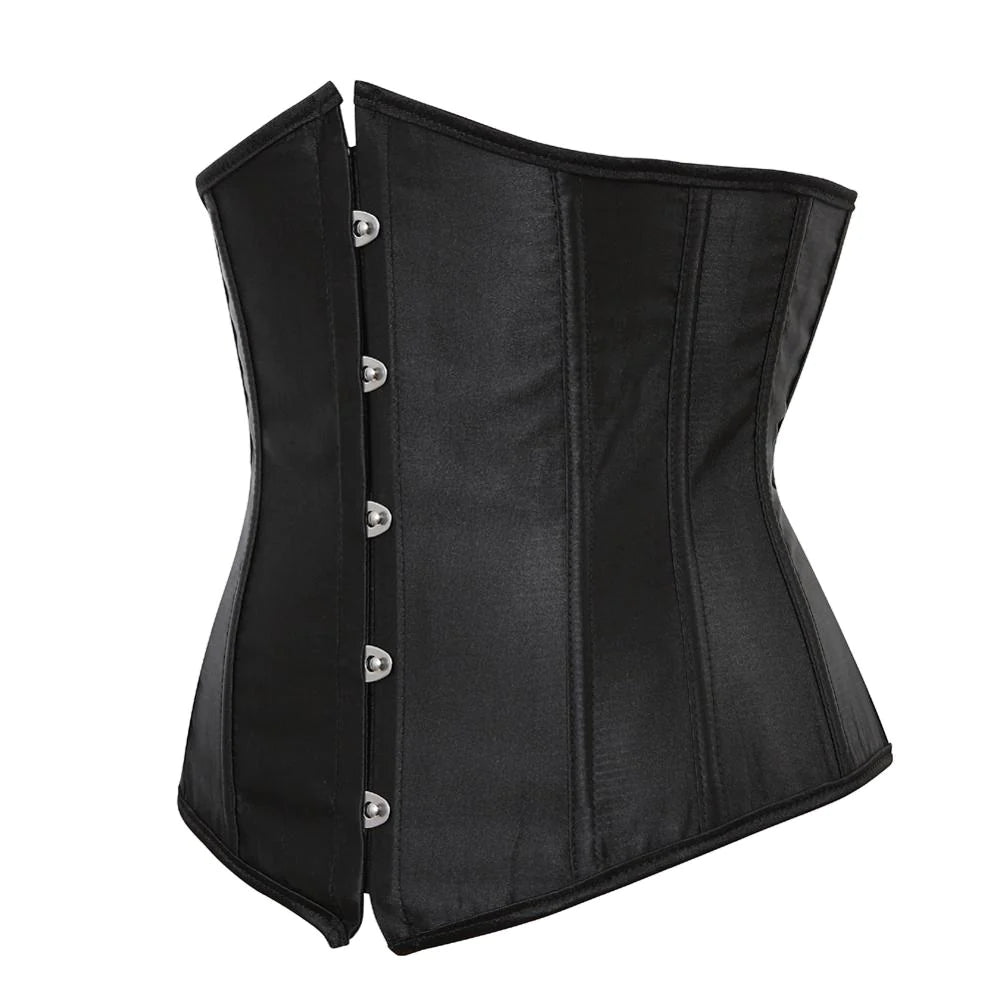 Black Satin Corset Drag