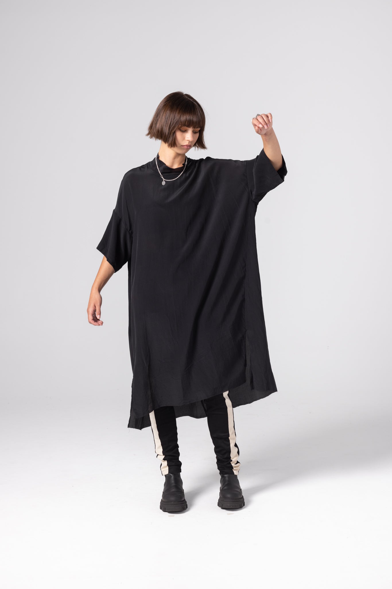 Black Tear Drop Tunic