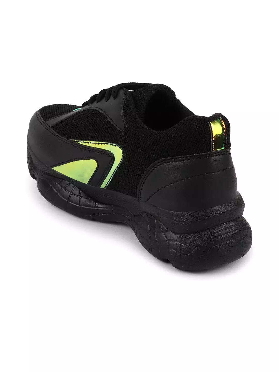 Black Women's Lace Up Running Shoes