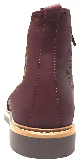 BluBlonc Ankle Boots - Burgundy, Tan, Olive Leather, Tri-Color, Zippered